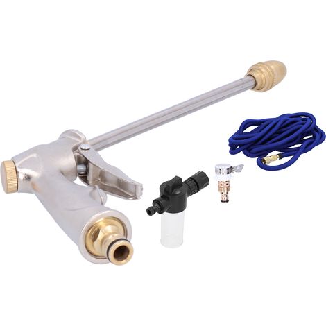 Pistolet à eau haute pression portable avec tuyau universel pour le lavage de voiture et de jardin (1/5)