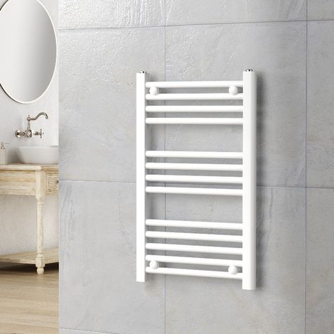 Termoarredo Scaldasalviette Bagno Dritto 70x45 Cm Bianco Interasse 40 Cm Warm