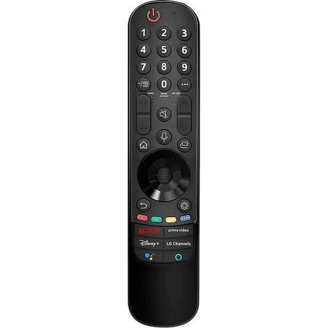 Telecomando MR21GA per LG con puntatore sostitutivo per LG UHD OLED Qned Nanocell 4K 8K Smart TV, nero (1/4)