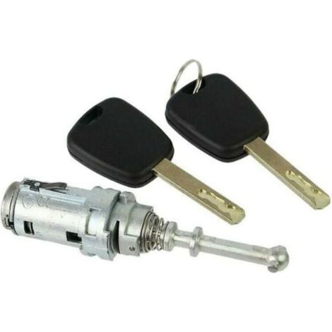 Türschloss-Set + Zylinder für die linke Vordertür von Citroën C2, C3 und C3 Pluriel + 2 Schlüssel (1/5)