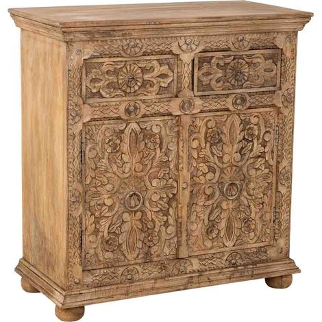 Aparador de madera marrón 90x40x90 (1/5)