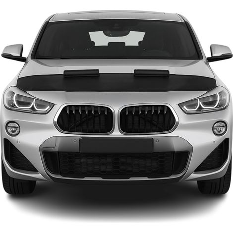 Protège Capot compatible avec BMW X2 F39 2018 à 2020, Bra de Capot Protection, Noir (1/5)