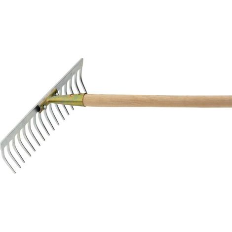 Râteau de jardin professionnel 16 dents largeur 42 cm avec tête pivotante (Par 10)