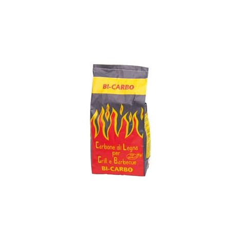 CARBONE NATURALE DI LEGNA- - Kg.5 per grill e barbecue - 4 pezzi
