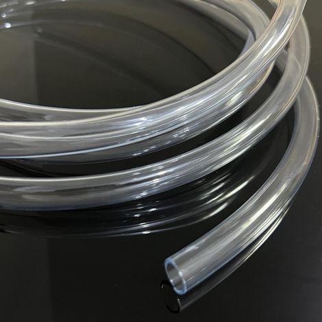 Tuyaux en PVC pour Carburant - Diamètre Intérieur x Diamètre Extérieur 9x11mm (3 mètres) Tuyau de Flexible Très Résistant pour Souffleur Coupe-Bordure Tronçonneuse Moto Voiture, Transparent (1/5)
