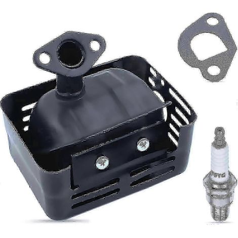 Kit de silencieux d'échappement avec tuyau, joint et bougie d'allumage pour Honda GX120, GX140, GX160, GX200 - Édition Adefol 0816 (1/5)