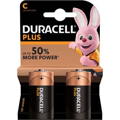 BL.2 PILAS ALC. GAMA PLUS LR14 DURACELL - EHLIS