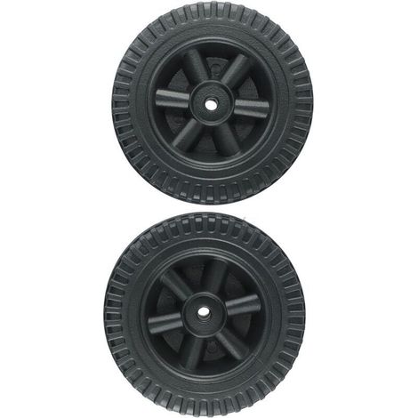 Lot de 2 roues de rechange 150mm pour barbecue à gaz – Plastique robuste – Diamètre trou 8-10mm – Facile à installer (1/4)