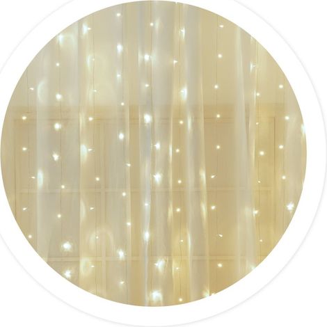 Tenda luminosa LED 5x1M 8 funzioni Luce fredda