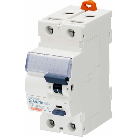 Gewiss INTERRUTTORE DIFFERENZIALE - IDP - 2P 25A TIPO A PRONTO Idn=0,03A - 2 MODULI, GWD4012