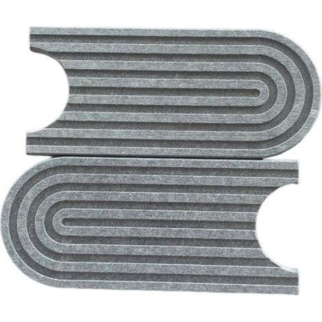 Tapis Absorbant Diatomite - Pour Évier Cuisine - Séchage Rapide - 45 x 10 cm - Lot de 2