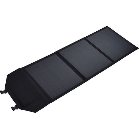 Solarladepanel, praktisches, faltbares, wasserdichtes Solarmodul für Camping, Powerbanks, Tablets und Laptops. (1/5)