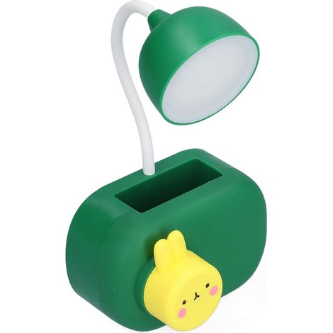 Lampe de Bureau Lapin LED avec Port USB et Aiguiseur à Crayons, Lumière Douce pour Enfants et Étudiants (1/5)