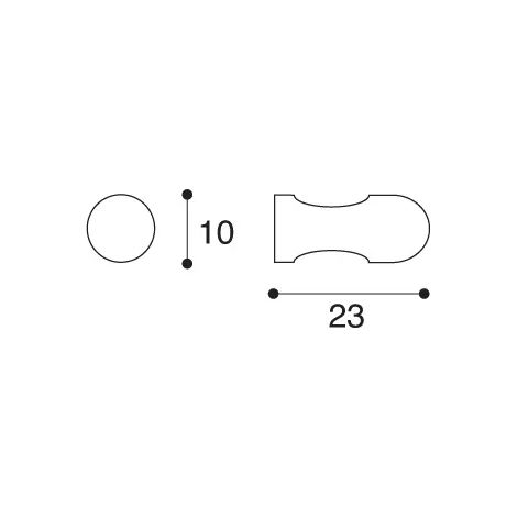 POMOLO 866 D.10X23 NICHEL SATINATO (1/2)