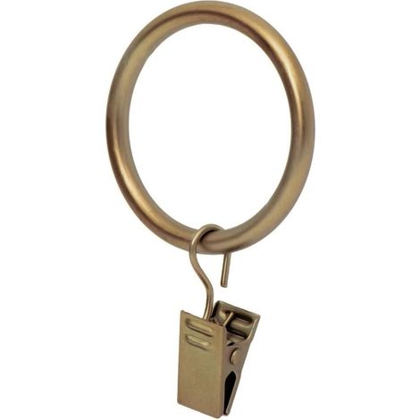 Gardinenclips – Gardinenpaneelclips 1,7 Zoll, 10er-Set – Warmgold