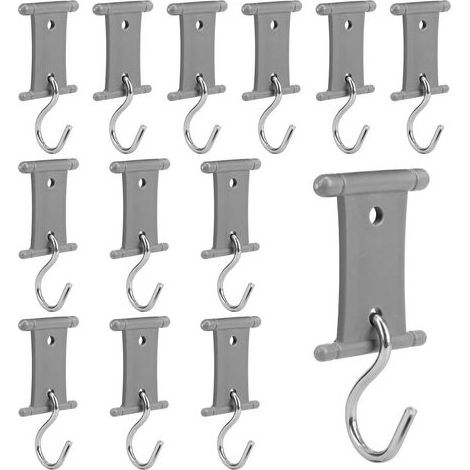 Crochets Pour Auvent De Camping-Cars, Caravanes Et Tentes De Camping, Usage Intérieur Et Extérieur, Pour Rails De 5/6 Mm Et 7/8 Mm, Lot De 12 (1/5)