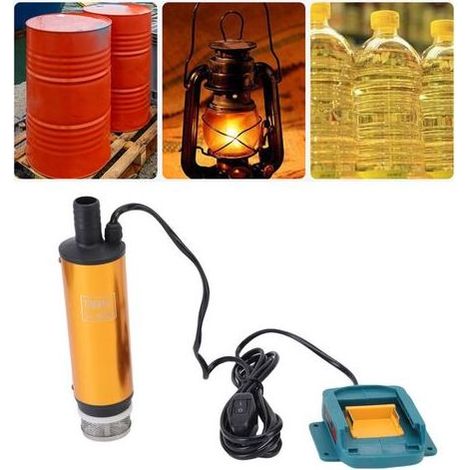 Pompes Submersibles, Pompe à Eau Sans fil pour Batterie Makita 18V, Petite Pompe Submersible Portable, Débit 30L/MIN, 4500R/MIN, Hauteur de Refoulement Maximale 2m (Piles non Incluses) (1/4)