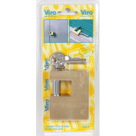 VIRO BL 505.7 LUCCHETTO FAI P/SERRANDA 50MM OTTONE