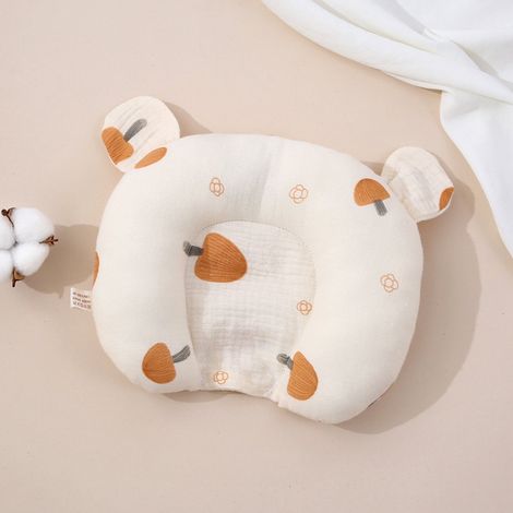 ABYSSE-Coussin bébé en forme de U, 100 % coton, coussin de positionnement pour bébé, absorbant et lavable en machine, de forme concave pour une répartition uniforme de la pression, convient aux enfant (1/4)