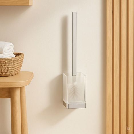 AquaCraft 300 WC-Bürstengarnitur 30060000-00 Wandmodell, mit Glas, chrom