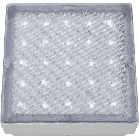 Ankle Led Faretto da incasso walk-in per interni ed esterni 15Cm Quadrato trasparente, LED bianco (1/5)