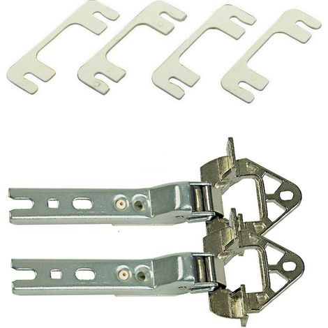 Kit Cerniere Frigo 2 Cerniere 4 Piastre brandt - Whirlpool - Miele Bosch  Smeg (1/3)