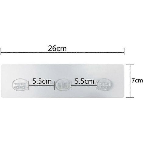 Lot de 20 rouleaux de ruban adhésif résistant, transparent et sans perçage pour cabine de douche (1/5)