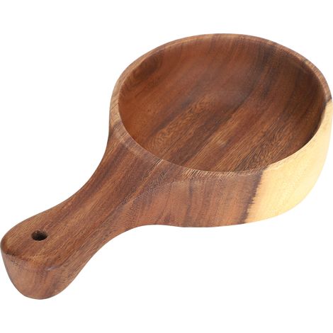 Salatschüssel aus Holz mit Griff, Servierschüssel für Kimchi und Obst, Küchenutensilien für den Haushalt, lebensmittelecht (1/5)