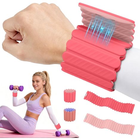 Pack de 2 x 0,5kg Poids Magnétiques Réglables Pour Cheville Poignet (1/5)