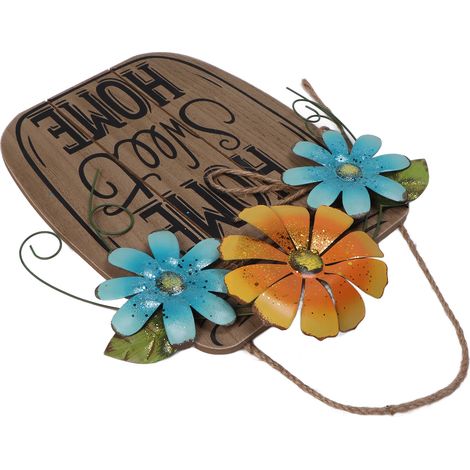 Décoration murale suspendue en bois, panneau de bienvenue pour porte de jardin ou café (1/5)