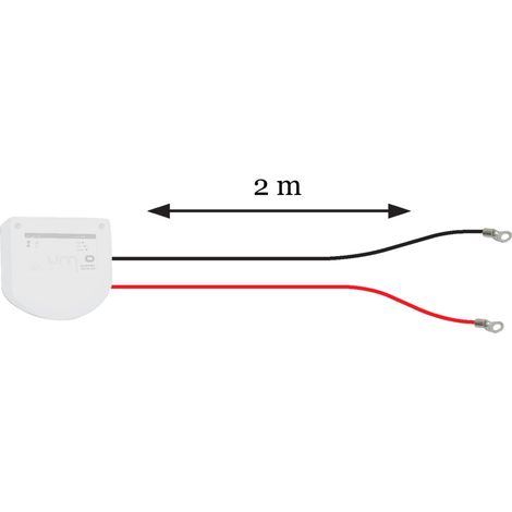 Kit connexion batterie-regulateur 4mm² en 2m