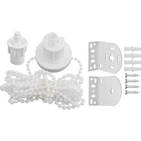 Kit Montage Store Enrouleur 32mm, Accessoires Fixation Tube Rénovation Intérieur Blanc (1/5)