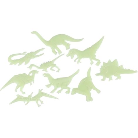 Lot de 18 stickers muraux dinosaures phosphorescents pour (1/5)