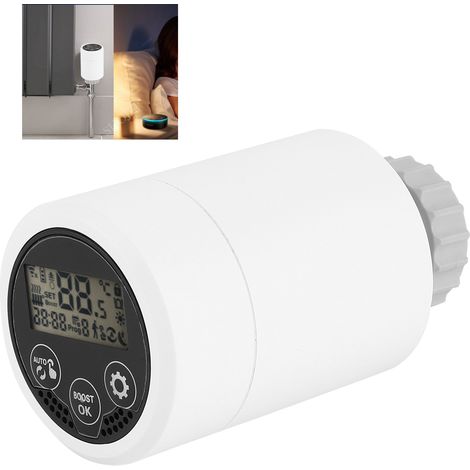 Vanne de radiateur HY366 ZIGBEE - Vanne de radiateur intelligente avec contrôle par application mobile et réglage intelligent de la température (1/5)