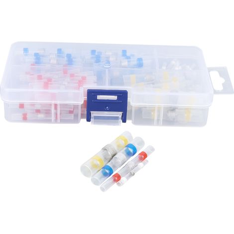 Kit de 100 cosses à souder thermorétractables étanches et isolées pour fils (1/5)