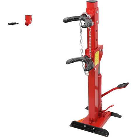 Compresseur à ressort, capacité de 3 tonnes, hauteur réglable, fonctionnement par pédale, acier de haute qualité, compatible avec différentes tailles (1/5)