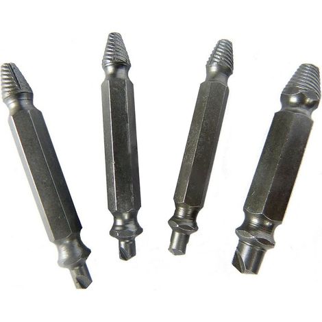 Dapetz ® Damaged Screw Remover and Extractor Set Easily Remove Stripped or Damaged Screws Set of 4 Easy Out Drill Bits Tool Broken Damaged Bolt Studs Remover (1/5)