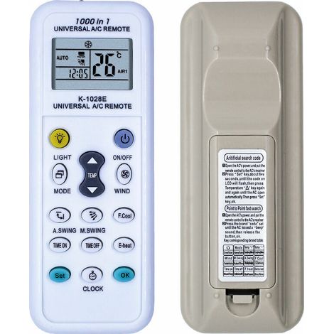 Mando a distancia universal para aire acondicionado, Mando a distancia universal para aire acondicionado, Mando a distancia universal para aire acondicionado, Compatible con todos los controladores de (1/5)