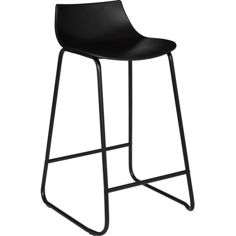 Sgabello da bar otac in metallo nero - Atmosphera créateur d'intérieur