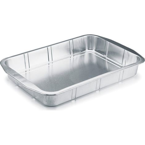 D-Work Plat à Gratin Rigide en Aluminium 3405 ml - Dimensions 368 x 249 x H. 48 mm - Épaisseur 48 mm - Usage Alimentaire - Résistance Température 380°C - Pratique et Écologique