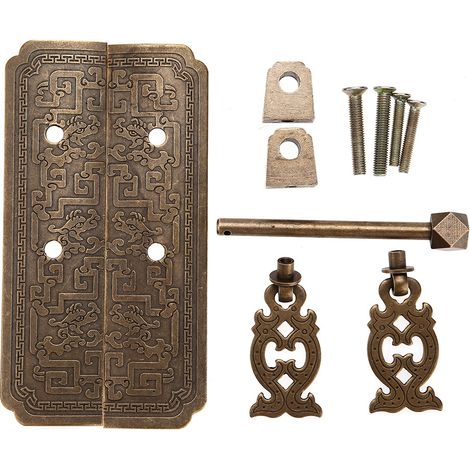 Poignée De Porte En Laiton - Bande Pour Armoire Ou Tiroir - Finition Bronze - Avec Épingle De Blocage - 1 Pièce (1/5)
