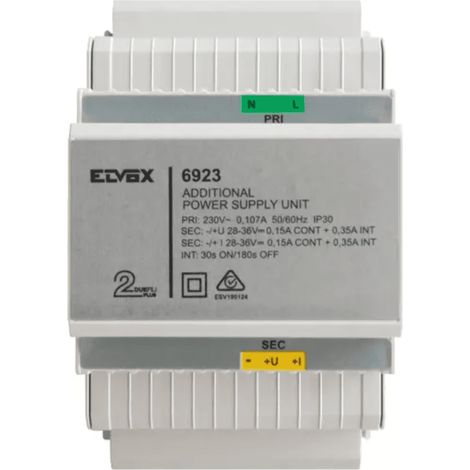 Alimentatore Elvox supplementare per videocitofonia 2 fili 6923 (1/3)