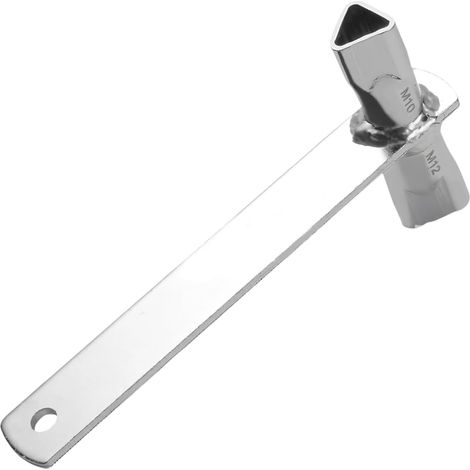 Clé pour bornes avec marquage de mesure précis, outil manuel polyvalent à double tête pour réglages mécaniques sur bornes et barrières (1/5)