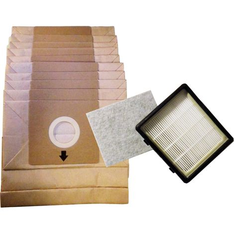 10er Pack Staubsaugerbeutel + Motorfilter-Set zu Staubsauger DO7283S / DO7284S (1/5)