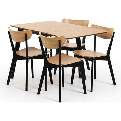 Conjunto de mesas y sillas para comedor Norsica 525 , 76x80x80cm, Diámetro: 0, Número de asientos: 4, Estilo: Contemporary