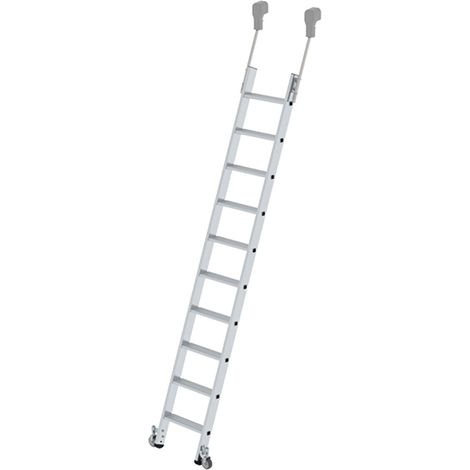 Schiebleiter aus Alu 3.69m - 14 Stufen - 41414-RAIL