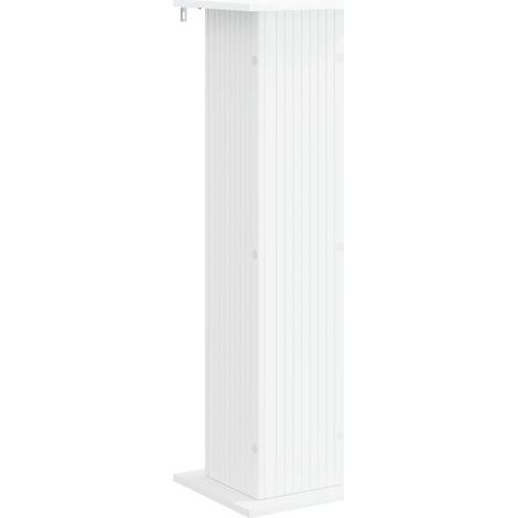 Support pour plantes blanc, 30,5 x 30 x 100,5 cm, en bois composite. (1/5)