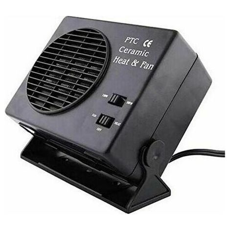 Chauffage soufflant électrique portable en céramique pour voiture, dégivreur et désembueur de vitres, 25 A, 300 W, 12 V