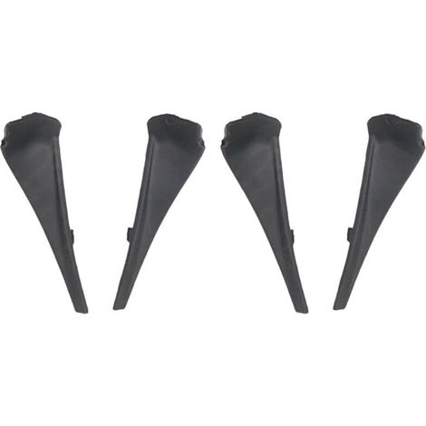 Due coppie di coperture laterali decorative e deflettori d'acqua per i bracci dei tergicristalli anteriori, applicabili ai modelli Nissan X-Trail T32 Rogue dal 2014 in poi.