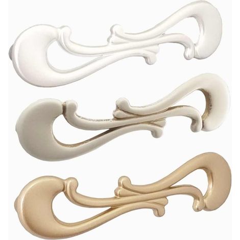 Maniglia per mobili linea Decor serie 702 Giusti - 96 Avorio vintage oro